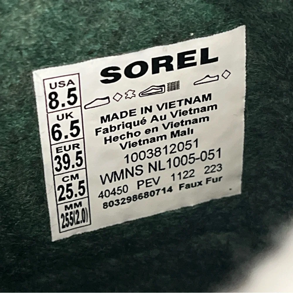 SOREL Women Sz 8.5 CARIBOU Lace-up Waterproof Snow Boots Comfortable INSULATION - Picture 12 of 12